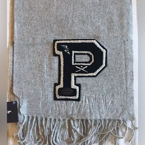 Polo by Ralph Lauren P-wing Gray Wool Scarf